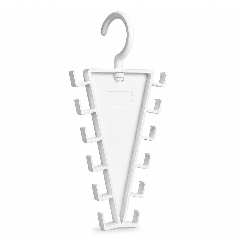 👕 V-Shaped Closet Organizer – 12 Hooks to Save Space