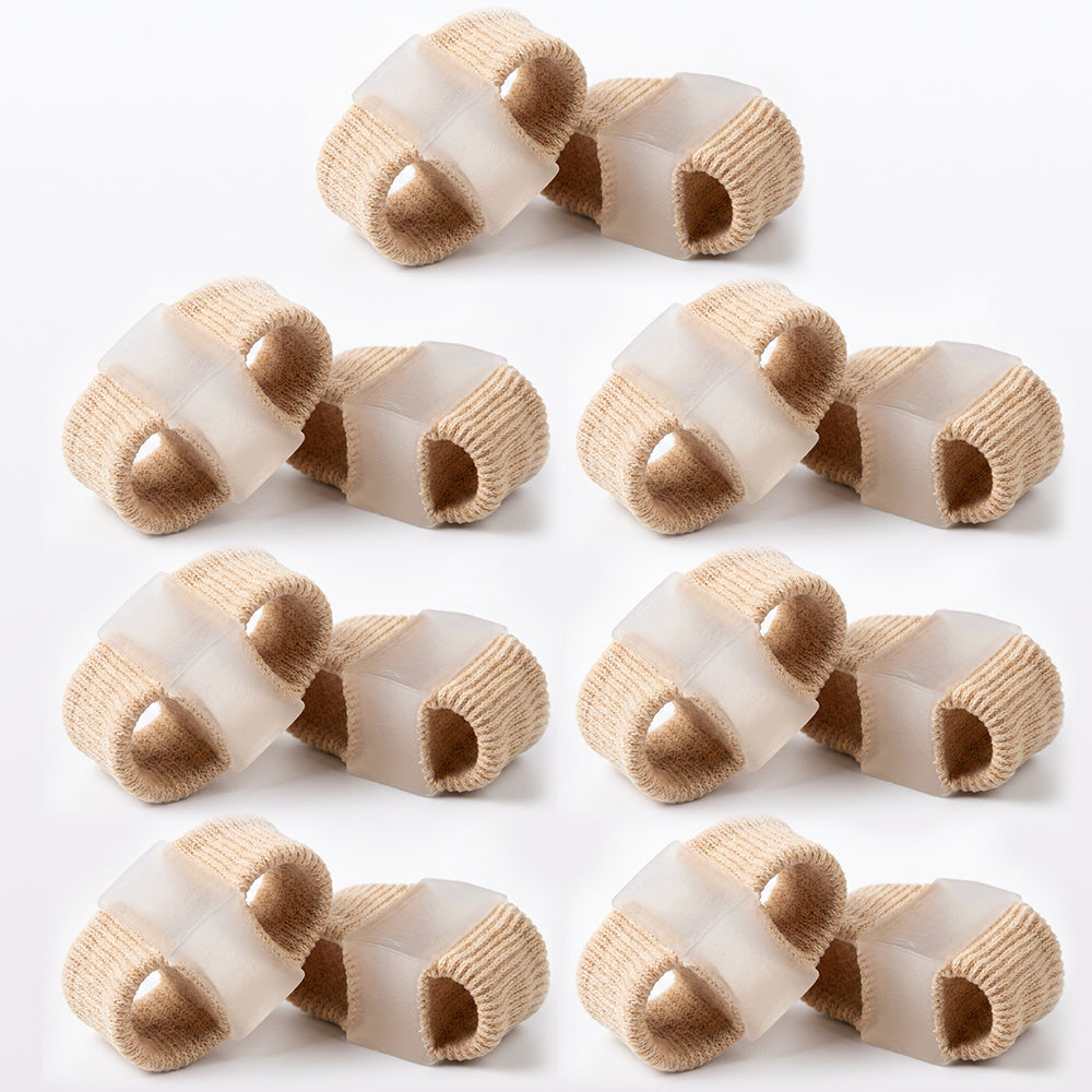👣Futavion® Bunion Toe Separators for Overlapping Toes Women Men, Gel Toe Spacers Bunion Corrector with 2 Loops for feet, Hammer Toe Straightener