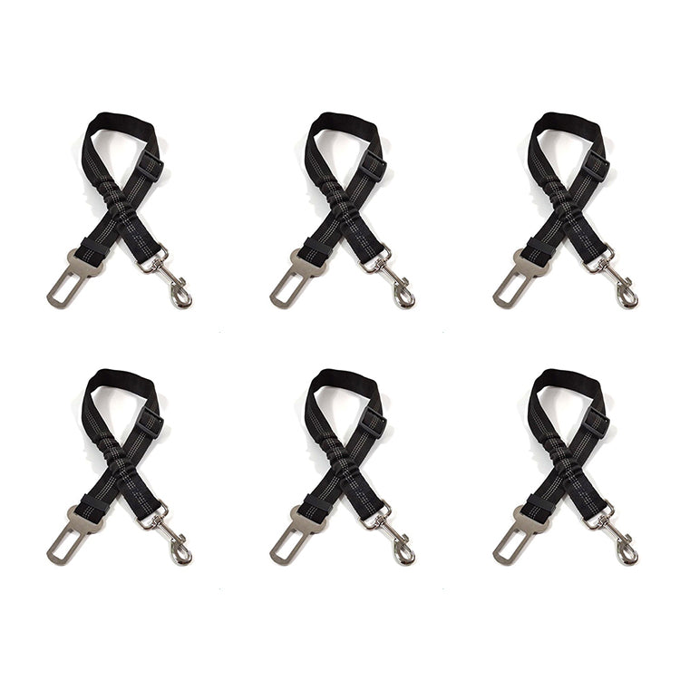 Futavion®Dog Seat Belts Headrest Restraint Puppy Safety Adjustable Dog Car Seatbelts and Strong Leash Leads Accessories for Dogs Cats Pets Black
