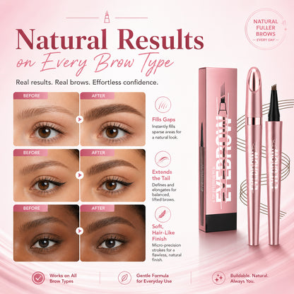 Long Lasting Waterproof Micro Fork Brow Pen