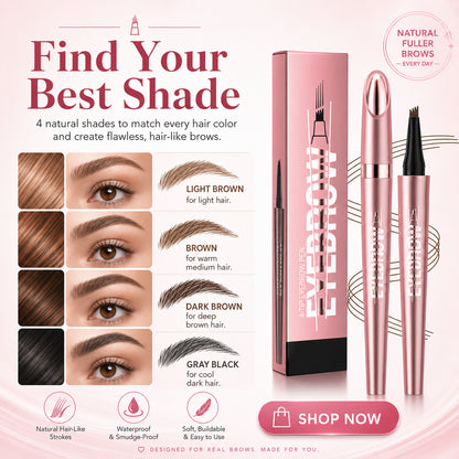 Long Lasting Waterproof Micro Fork Brow Pen