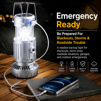 🔥50% OFF |Futavion® 5-IN-1 Camping Fan & LED Lantern – Rechargeable, Power Bank, Foldable & Hang Anywhere