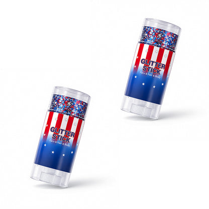 🗽4th of July Glitter Stick – Multi-Use Face, Body & Hair Glitter for Festivals & Patriotic Celebrations