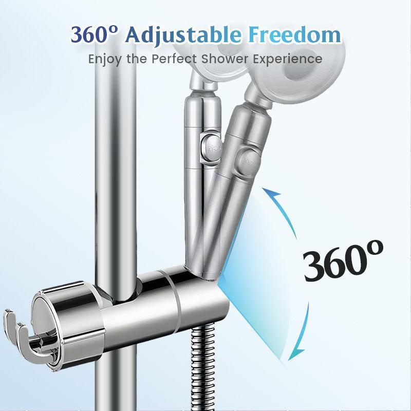 Futavion®3-Second Install Shower Head Holder – Secure Fit, 360° Adjustable & No Drilling🚿