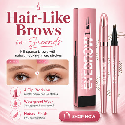 🎨Long Lasting Waterproof Micro Fork Brow Pen