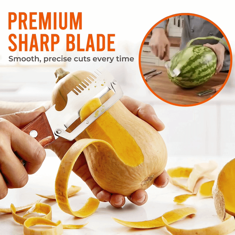 Dlesmy® Easy-Grip Wooden Peeler & Veggie Shredder
