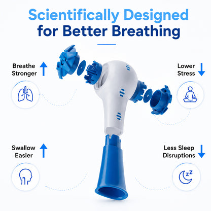 Natural Breathing Exerciser Trainer For Drug-Free Respiratory Therapy │ Breathe Easier with Stronger Lungs