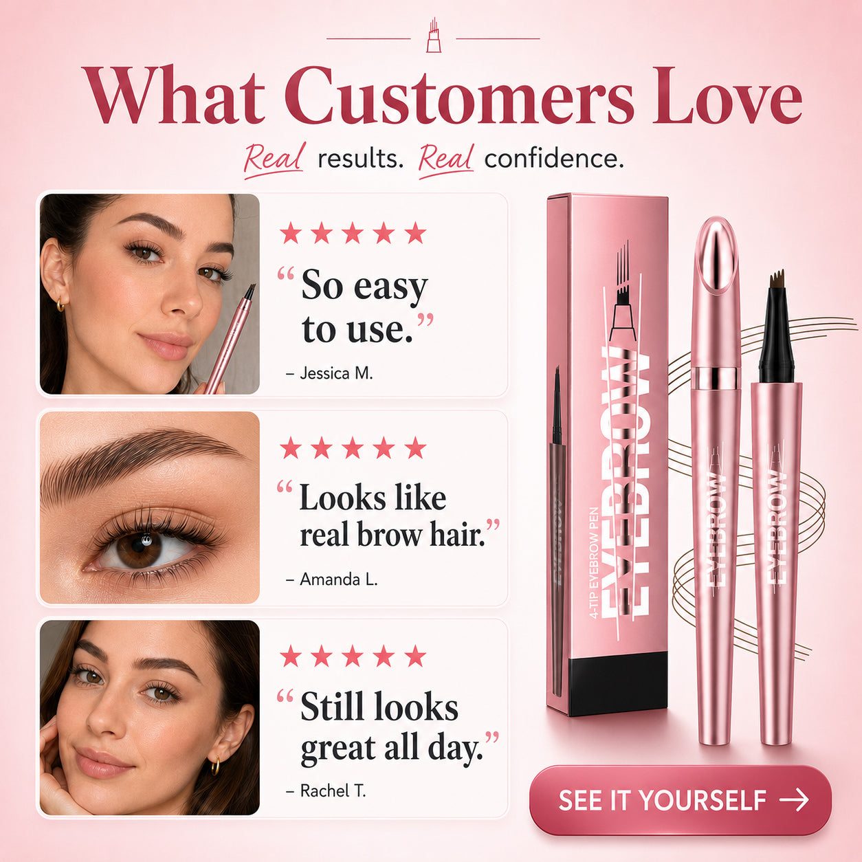 🎨Long Lasting Waterproof Micro Fork Brow Pen