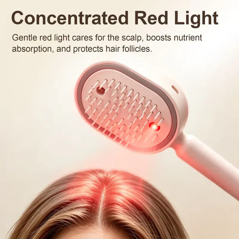 🪮Futavion®Anti-Static Electric Steam & Red Light Therapy Hairbrush