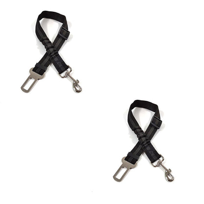Futavion®Dog Seat Belts Headrest Restraint Puppy Safety Adjustable Dog Car Seatbelts and Strong Leash Leads Accessories for Dogs Cats Pets Black