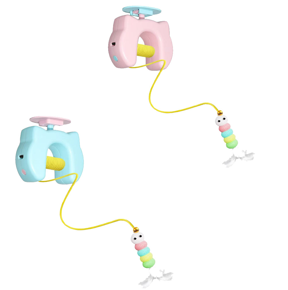 1 Pink + 1 Blue (Let your cat test both colors and enjoy quick play anytime. )