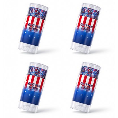 🗽4th of July Glitter Stick – Multi-Use Face, Body & Hair Glitter for Festivals & Patriotic Celebrations