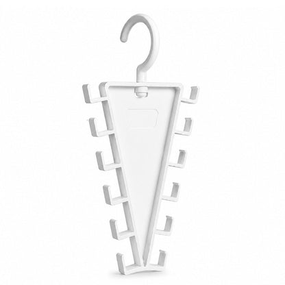 👕 V-Shaped Closet Organizer – 12 Hooks to Save Space