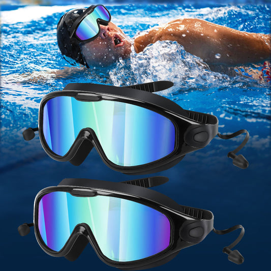 🥽Futavion®Adult swimming goggles (suitable for both men and women), No Leaking 180° Swim Glasses, Easy to Wear, Wide View, Anti-Fog, UV Protection, Comfortable Fit, Suitable for Men Women Outdoor fun