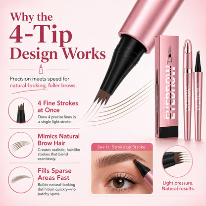 🎨Long Lasting Waterproof Micro Fork Brow Pen