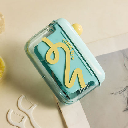 Futavion® Portable AutoPop Floss Case / Mini Refillable Dental Floss Container / TravelFriendly Smooth Floss Dispenser