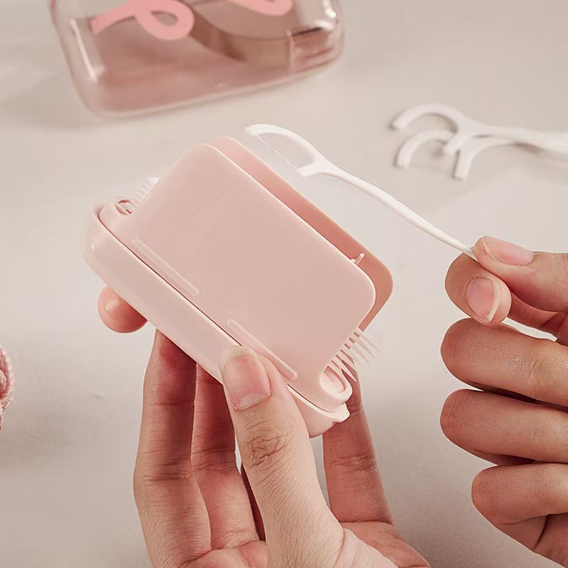 Futavion® Portable AutoPop Floss Case / Mini Refillable Dental Floss Container / TravelFriendly Smooth Floss Dispenser