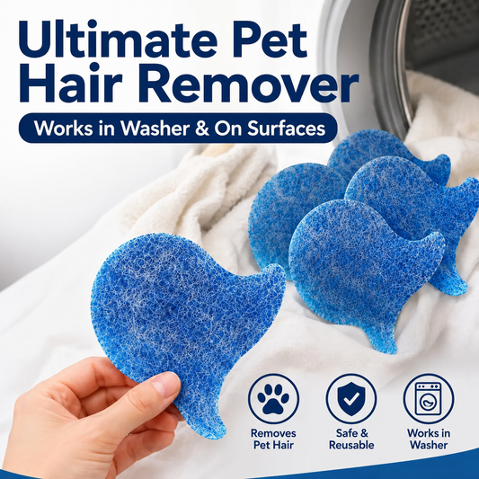 🐟Futavion®Pet Hair Remover for Laundry & Home, Instantly Lifts Fur From Clothes, Washer, Carpets & Sofas, Deep Cleaning Lint Catcher
