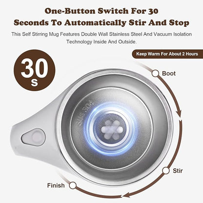 Best Gift Pick 一Self-Stirring MugYourPerfect Drink, PerfectlyMixed