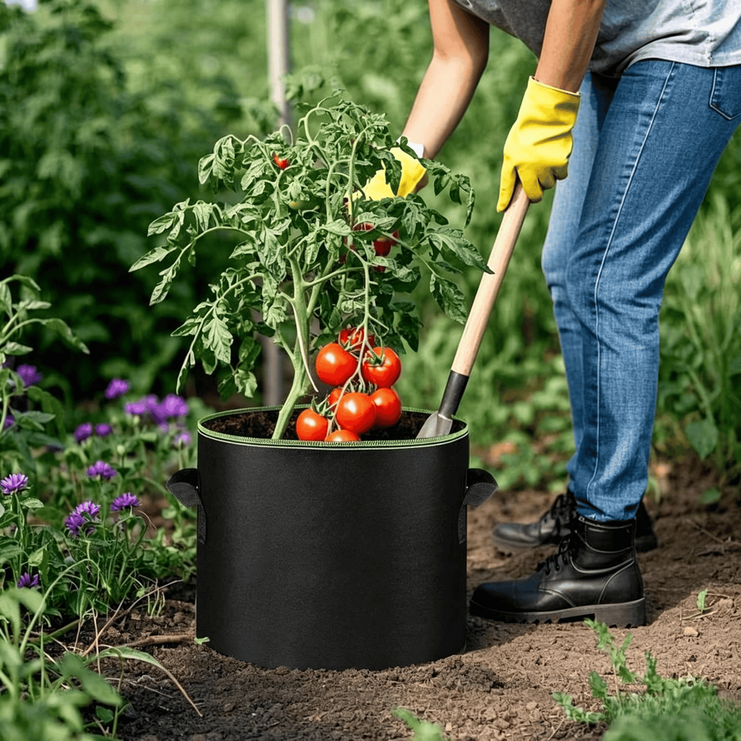 🌱Futavion®  5 Gallon Grow Bags – Heavy Duty Aeration Fabric Pots🪴