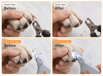 ✔✂OFFICIAL STORE LED Pet Nail Clipper paw clip The LED Nail Clipper That Helps You See Before You Cut