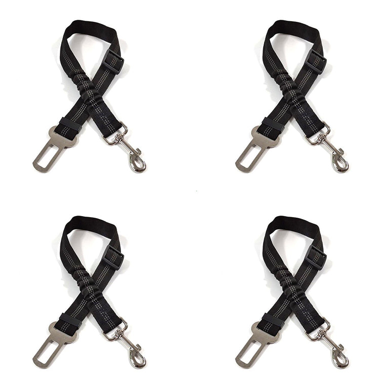 Futavion®Dog Seat Belts Headrest Restraint Puppy Safety Adjustable Dog Car Seatbelts and Strong Leash Leads Accessories for Dogs Cats Pets Black
