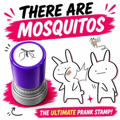 Futavion®Mosquito Stamp Funny Toy Office Adult Pranks Items Games Self Inking Stamp The Office Gifts