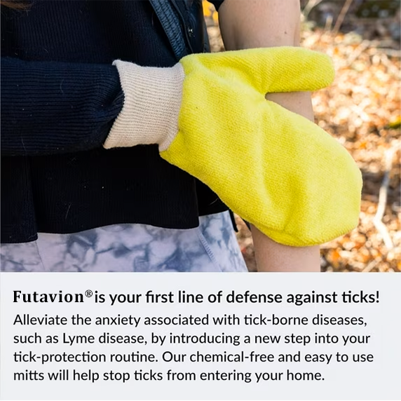 🟡Futavion® Yellow Tick Removal Glove for Humans & Pets - SafelyRemove Ticks Effortlessly, Chemical-Free, Durable, Portable TickManagement Tool for Outdoor Adventures & Everyday Use