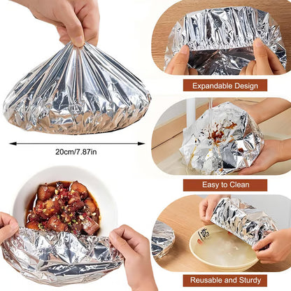 Futavion® Reusable Aluminum Foil Food Covers