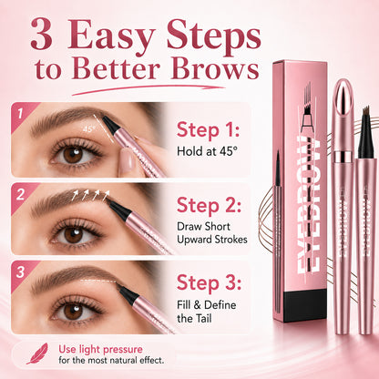 🎨Long Lasting Waterproof Micro Fork Brow Pen
