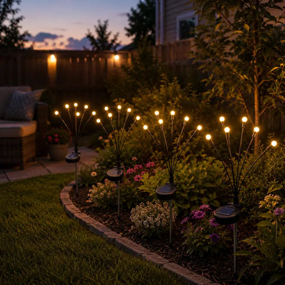 💡Futavion®Outdoor Solar Firefly Lights,  Waterproof Garden Stake Lights with Auto Dusk-to-Dawn Glow, 32/64 LED Bulbs for Yard, Patio, Pathway, Walkway & Landscape Decor