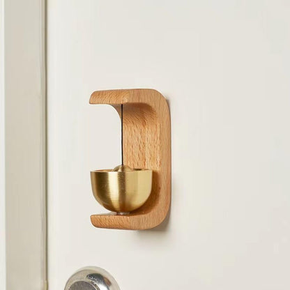 🔔Futavion®Wooden Magnetic Door Bell Chime BrassShopkeeper Entry Alert for Small Doors Sound Bell