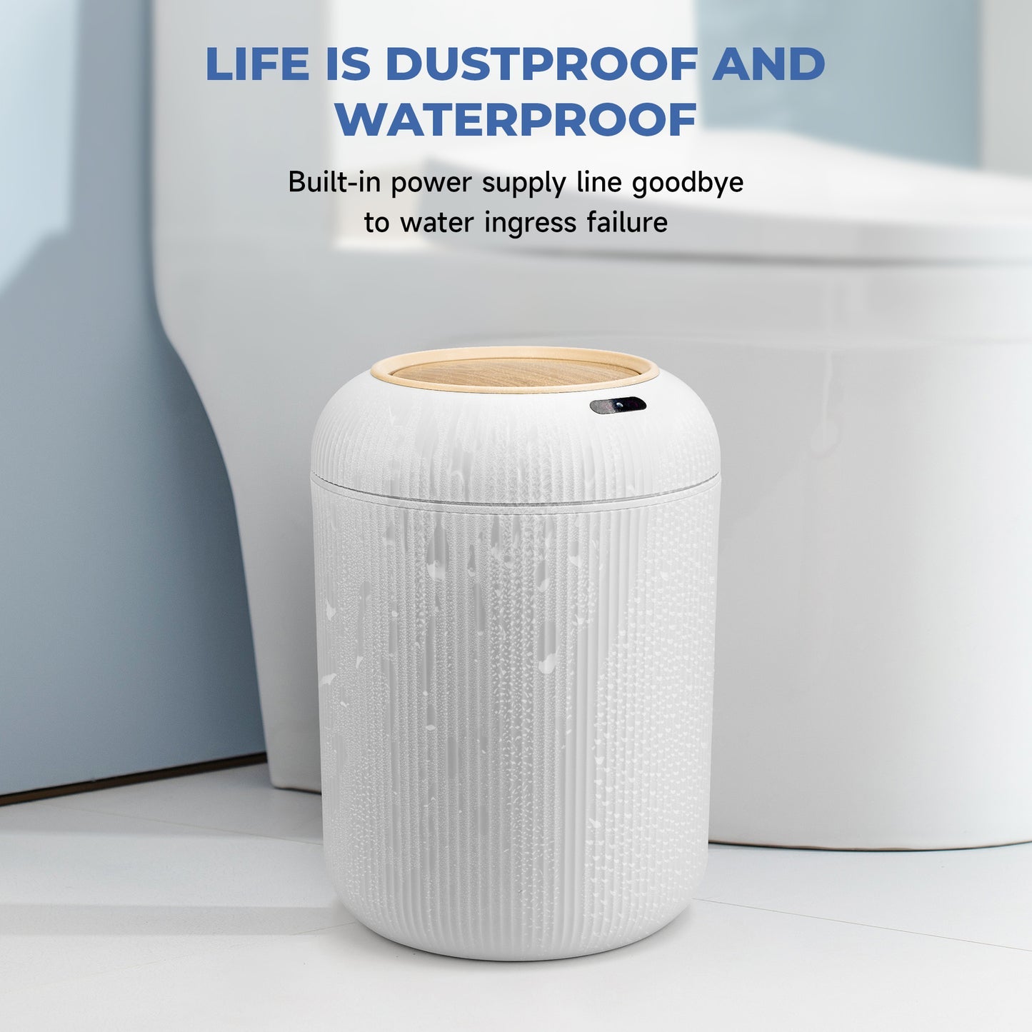 Futavion®Automatic Trash Can with Lid | Small Plastic SmartTrash Can with MotionSensor