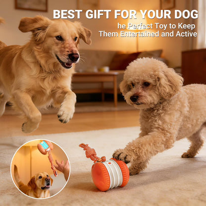 UP|⚽Futavion®Interactive Dog Toys, Electric Automatic Rolling Ball Toy with Rope, Random Path Moving Dog Ball for Chewing and Playing, Boredom Relief,for Small Medium Dogs