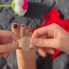 👣Futavion® Bunion Toe Separators for Overlapping Toes Women Men, Gel Toe Spacers Bunion Corrector with 2 Loops for feet, Hammer Toe Straightener