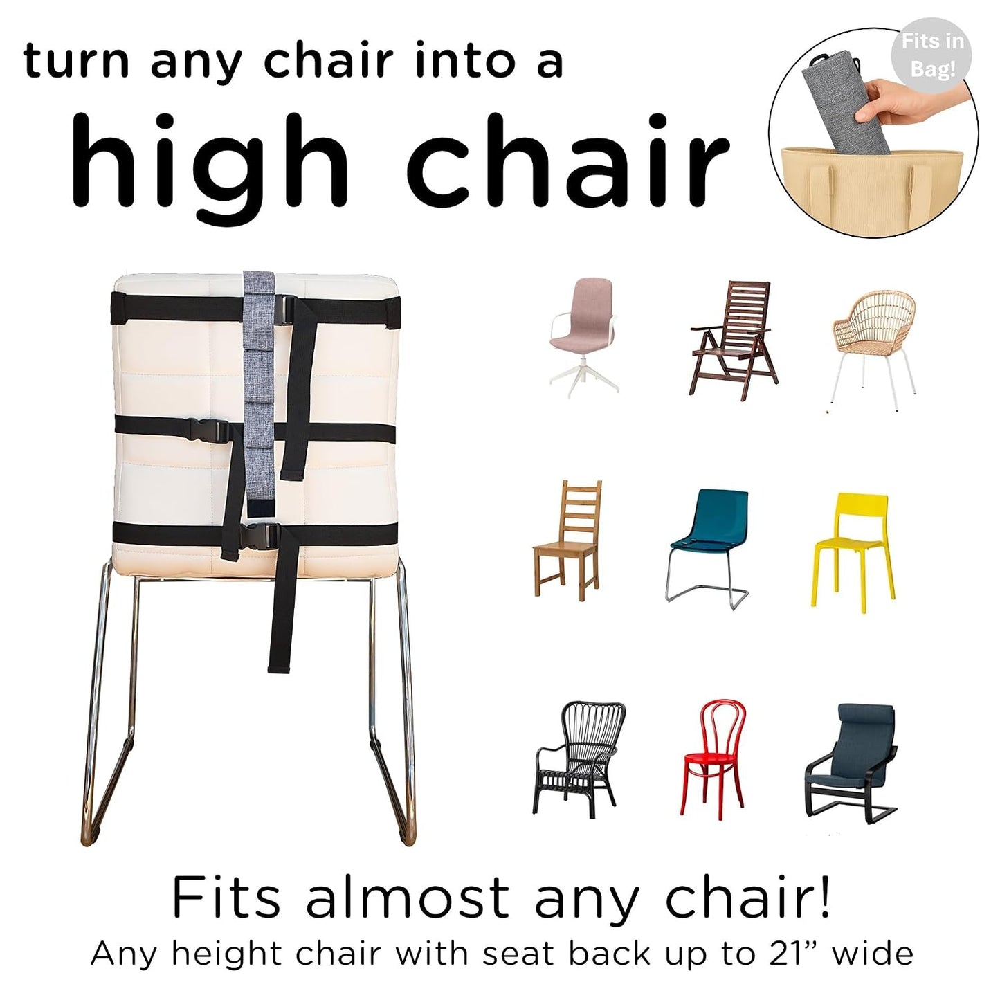 Baby Travel Harness Seat – A Portable High Chair Wherever You Go✨