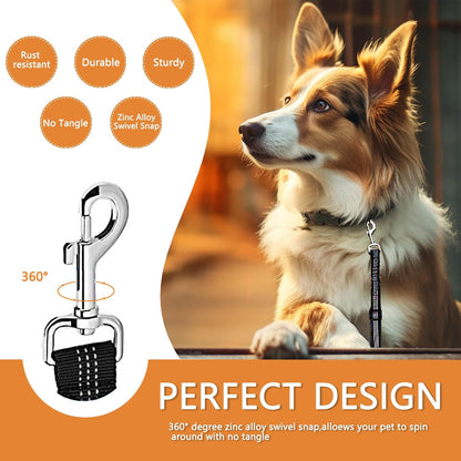 Futavion®Dog Seat Belts Headrest Restraint Puppy Safety Adjustable Dog Car Seatbelts and Strong Leash Leads Accessories for Dogs Cats Pets Black