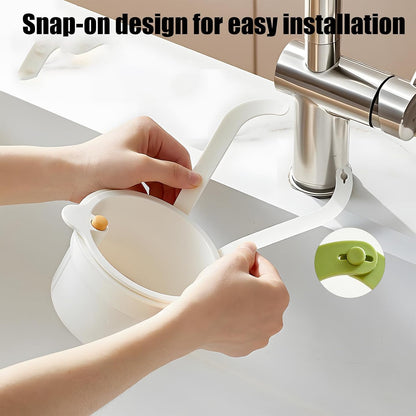 Faucet Hanging Strainer Basket — Catch Scraps, Drain Water & Dump With One Touch