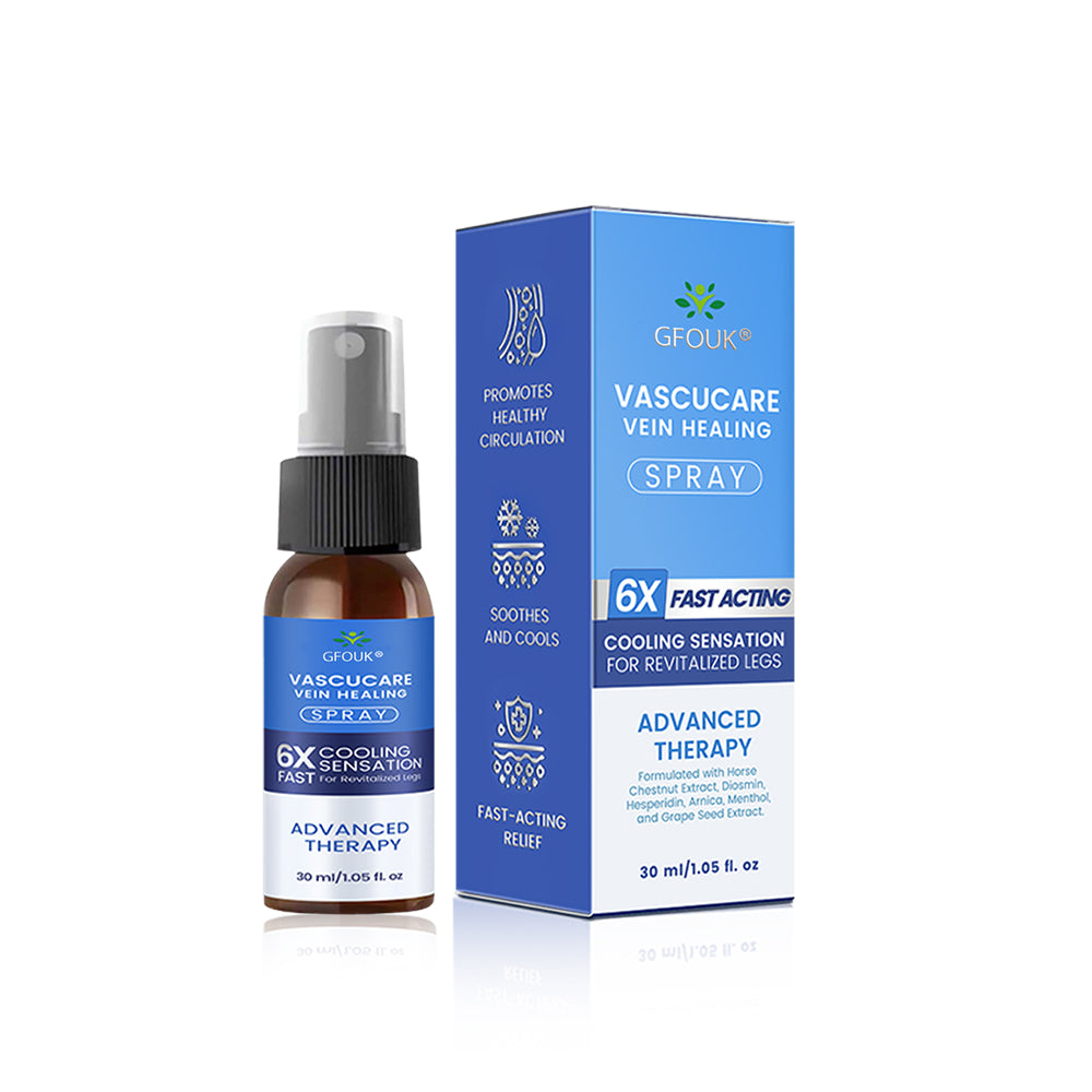 🇺🇸🎁GFOUK® VascuCare Vein Healing Spray(Designed for Varicose veins, Spider veins, Deep vein Thrombosis, Chronic venous insufficiency, Venous ulcers, Thrombophlebitis and other venous issues)