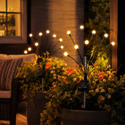 💡Futavion®Outdoor Solar Firefly Lights,  Waterproof Garden Stake Lights with Auto Dusk-to-Dawn Glow, 32/64 LED Bulbs for Yard, Patio, Pathway, Walkway & Landscape Decor