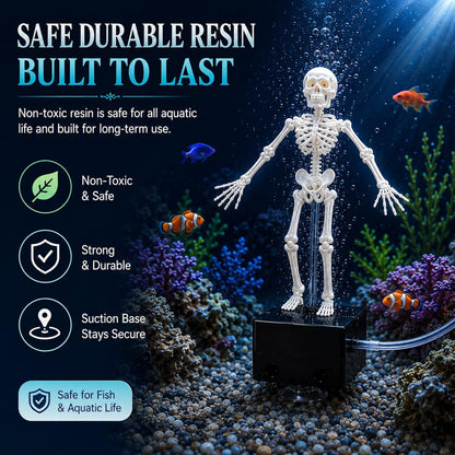 ✨ Dancing Skeleton Aquarium Bubbler-Create A Fun & Magical Underwater Display