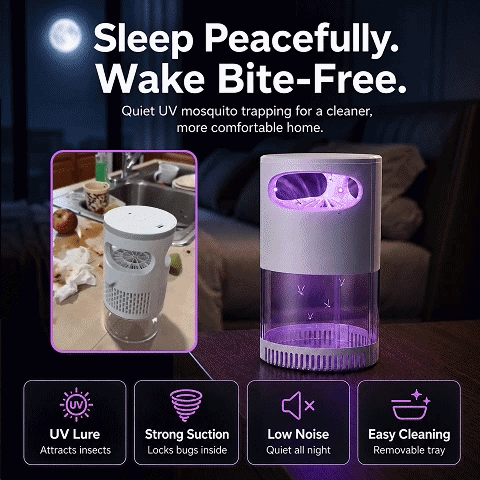 🦟 60% OFF! Futavion®UV Mosquito Killer Lamp – quiet, USB, chemical-free. 30K+ sold! 🔇🌙