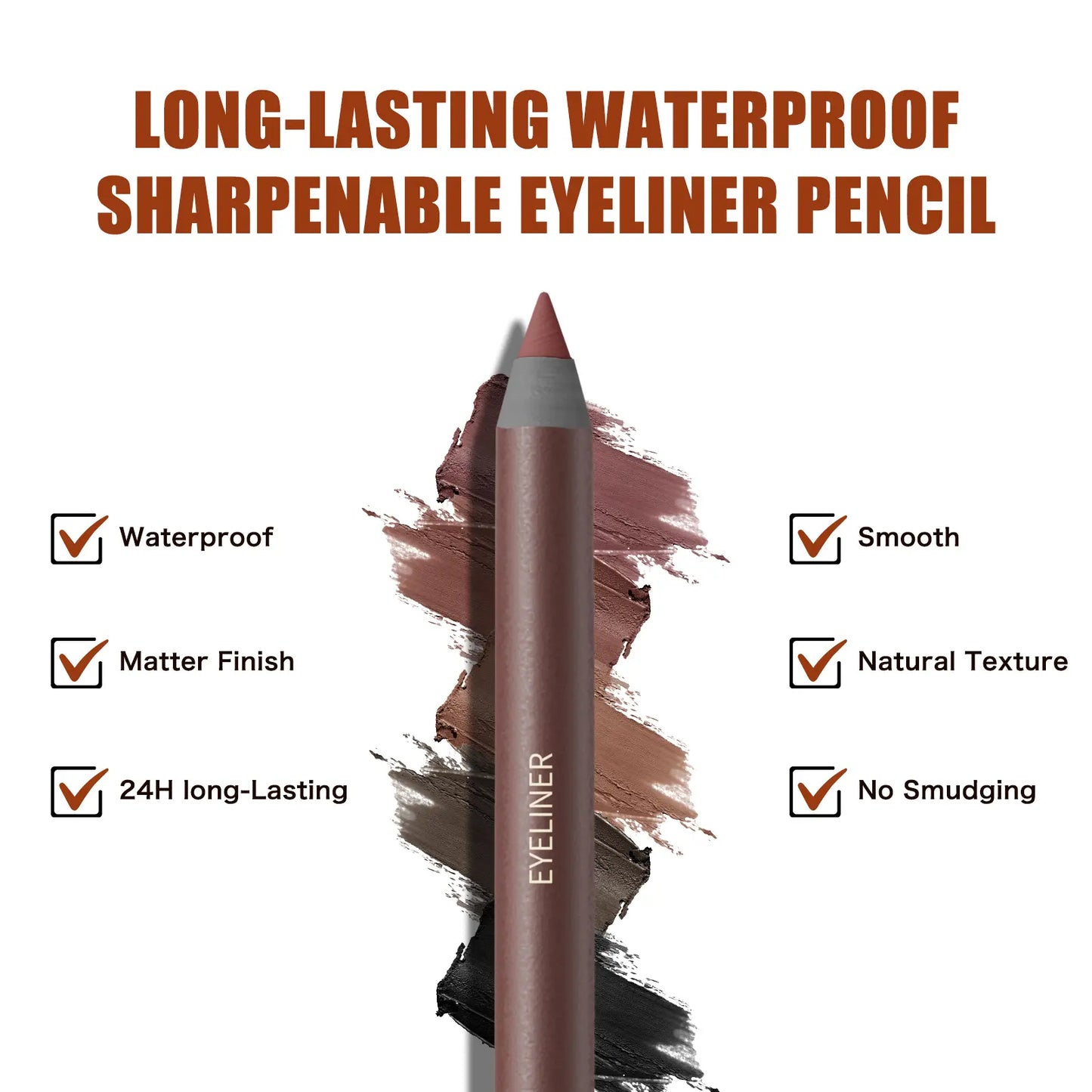 💄Long-Lasting Waterproof Eyeliner Pencil – Smooth Glide, Rich Color & Smudge-Resistant Wear