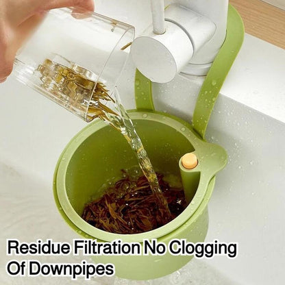 Faucet Hanging Strainer Basket — Catch Scraps, Drain Water & Dump With One Touch