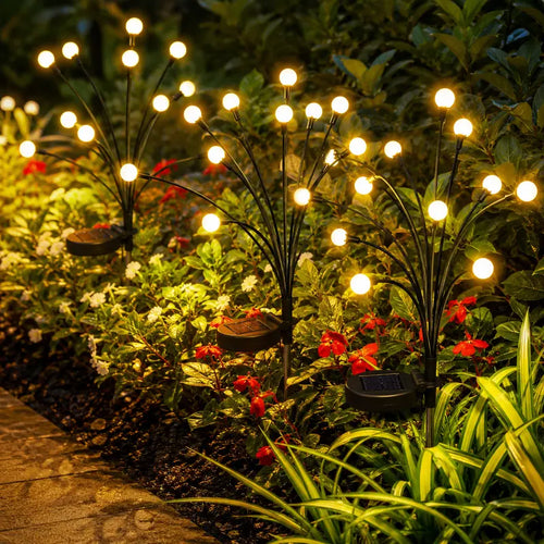💡Futavion®Outdoor Solar Firefly Lights,  Waterproof Garden Stake Lights with Auto Dusk-to-Dawn Glow, 32/64 LED Bulbs for Yard, Patio, Pathway, Walkway & Landscape Decor