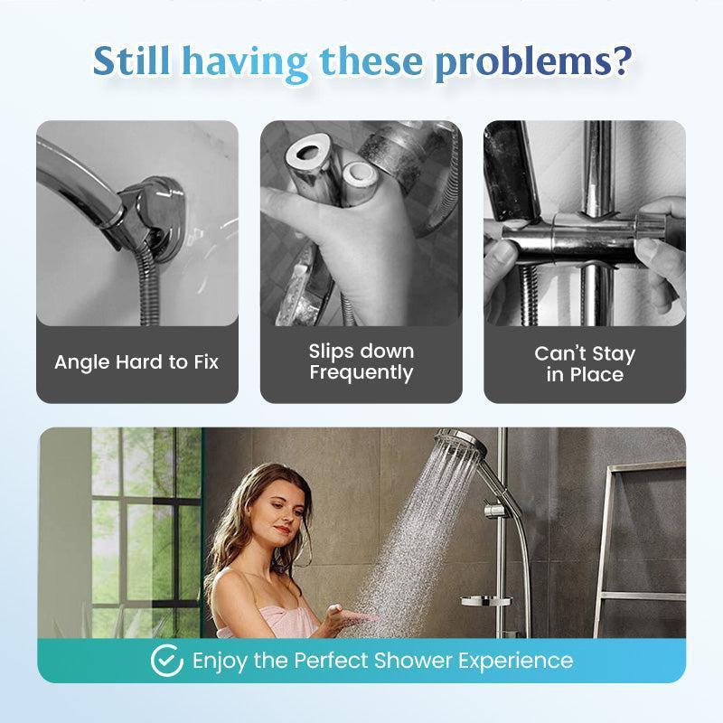 Futavion®3-Second Install Shower Head Holder – Secure Fit, 360° Adjustable & No Drilling🚿