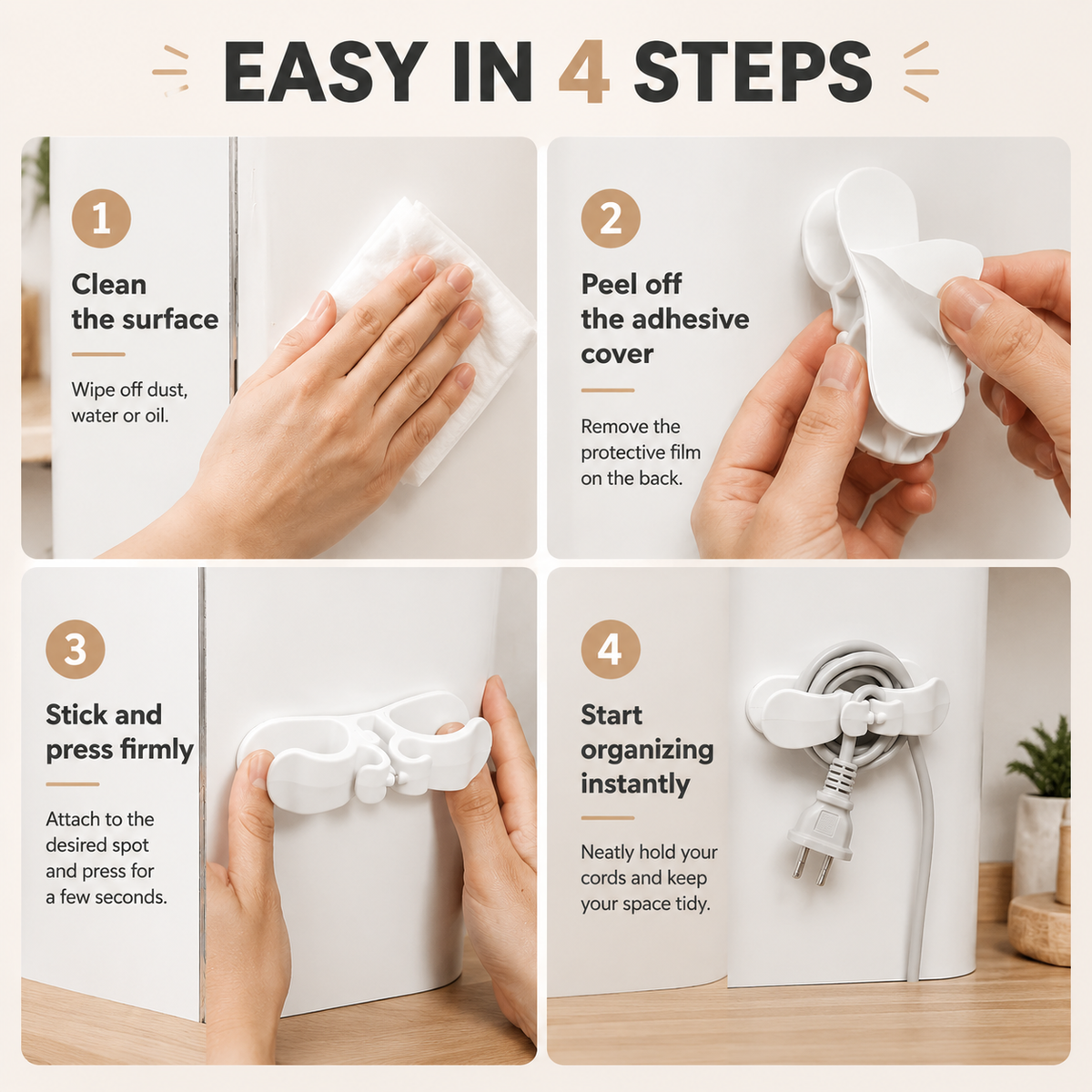 ✨ Keep Your Kitchen Cords Clean, Organized & Tangle-Free
