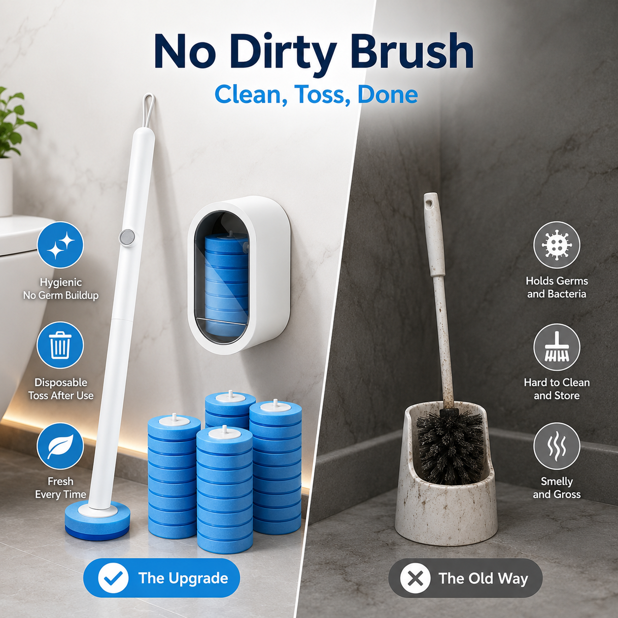 IEY® 🔥50% OFF🚽 Disposable Toilet Cleaning System with 32 Refills