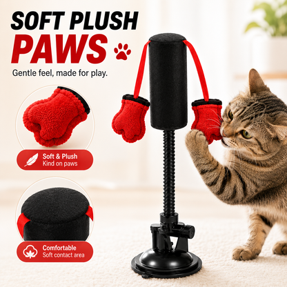 Spring-Loaded Cat Punching Bag 🥊 – Interactive Indoor Play Toy