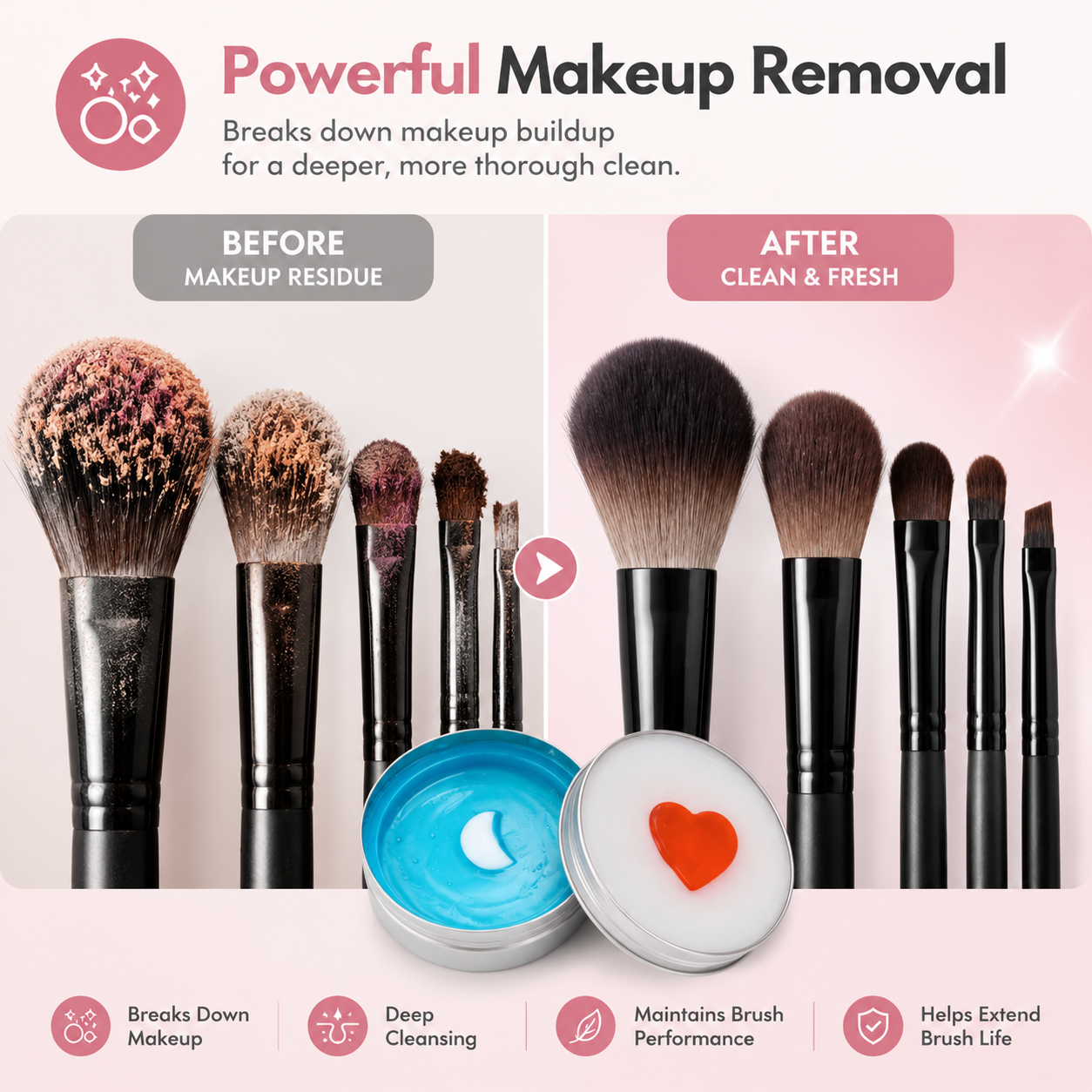 Makeup Brush Cleaning Soap — Clean Brushes, Flawless Makeup ✨